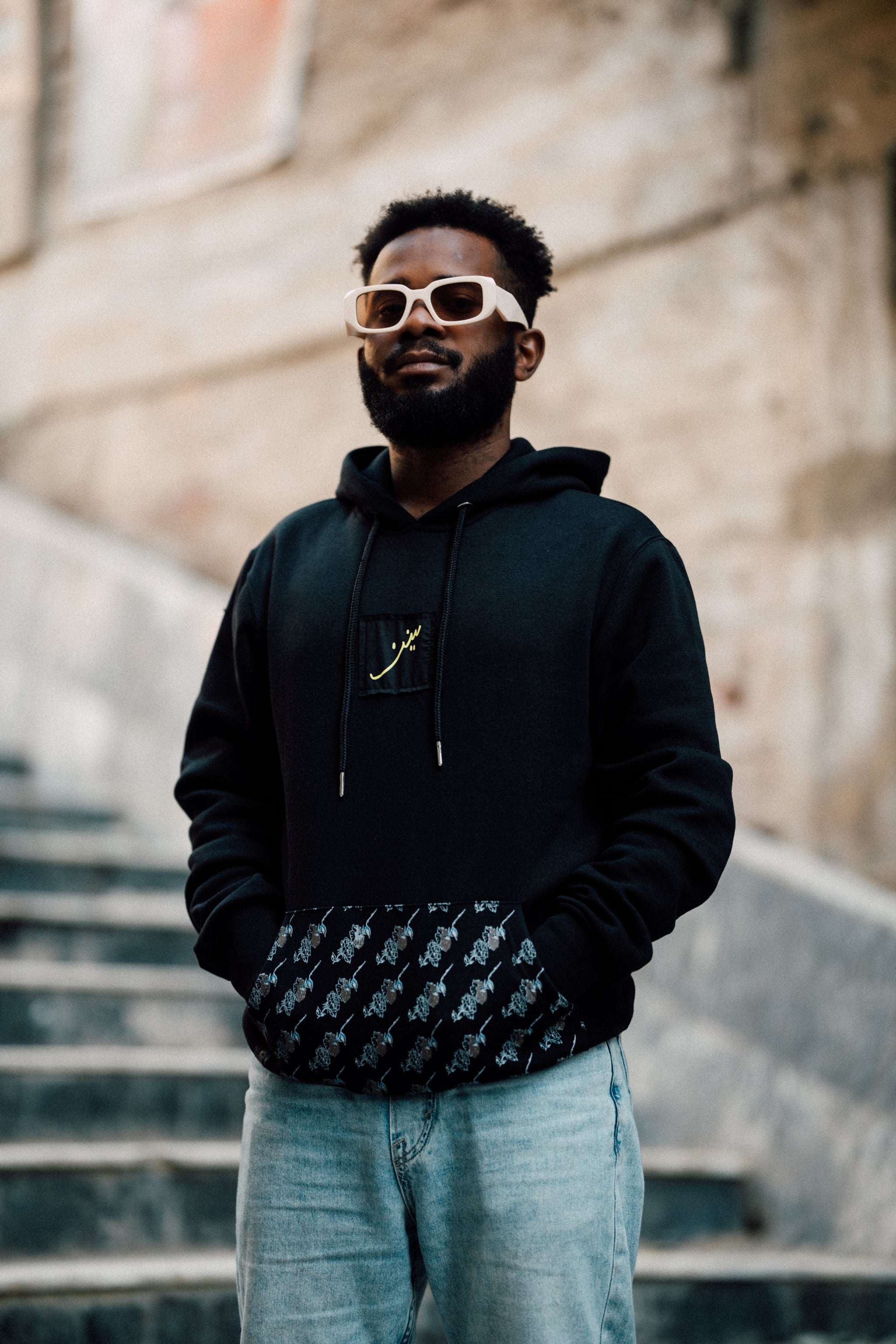 coordinates' Black Hoodie | 007 – scnz