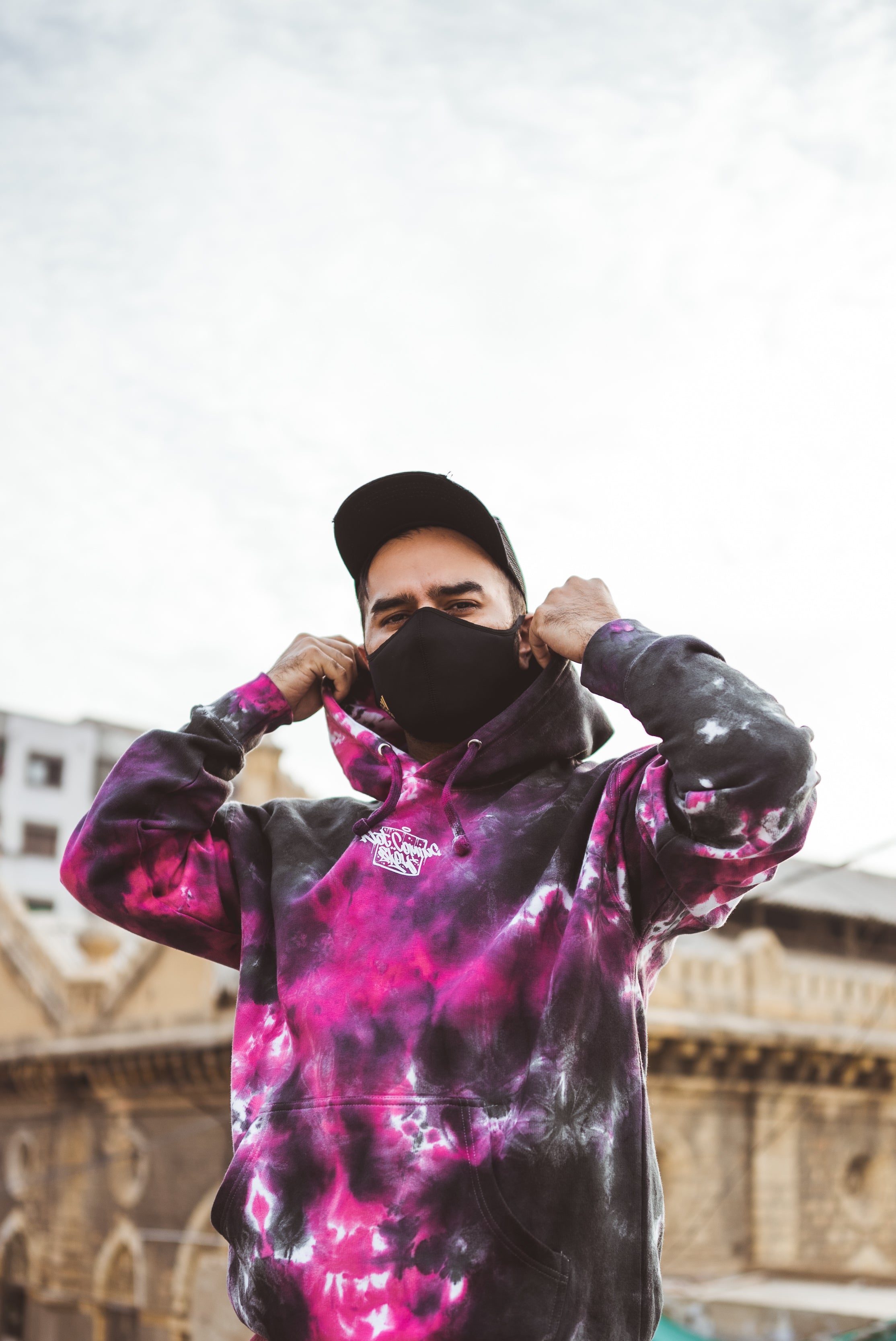 not coming slow' Neon Pink Tie-Dye Hoodie – scnz